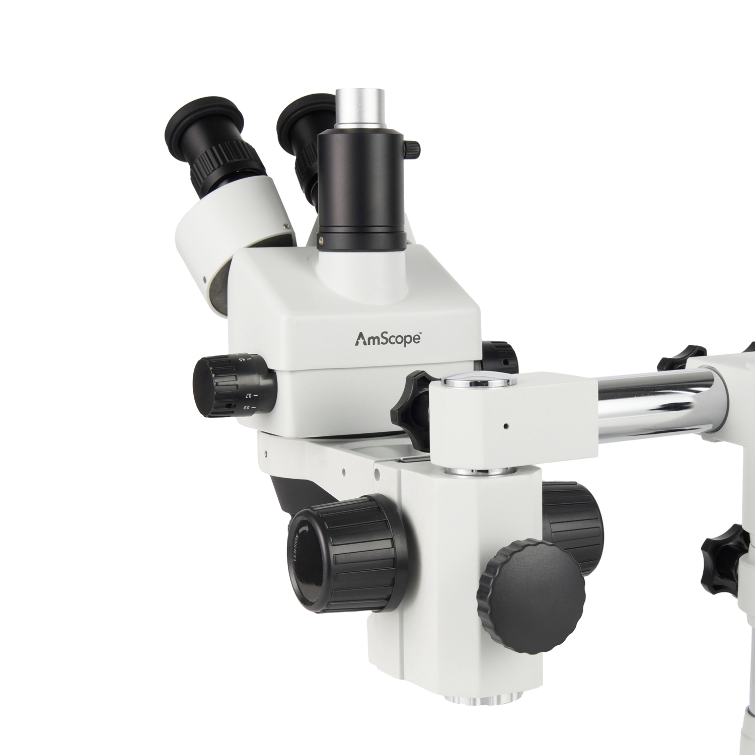 Amscope Microscope Stereo 7X-45X - AmScope 7X-45X Magnification Trinocular Zoom Stereo