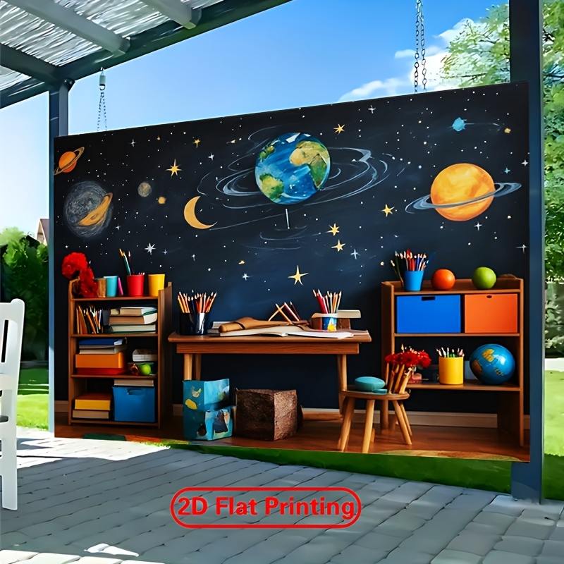 Astronomy Classroom Mural Canv - Science Nursery ulasan dan harga