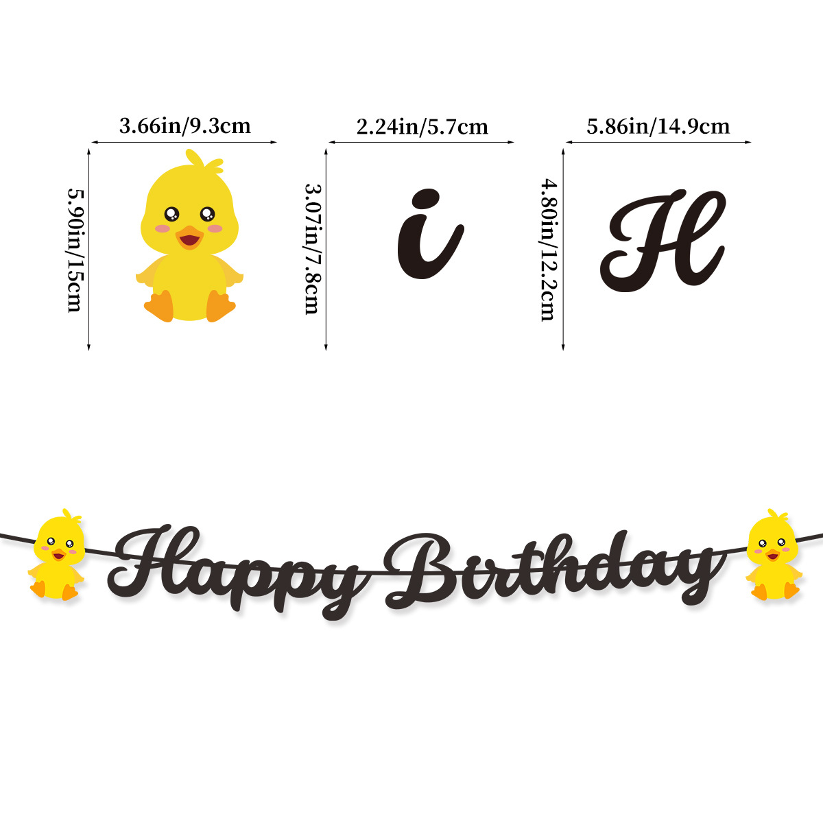 Cute Swim Duck Theme Happy Bir - Science Of Happiness ulasan dan harga
