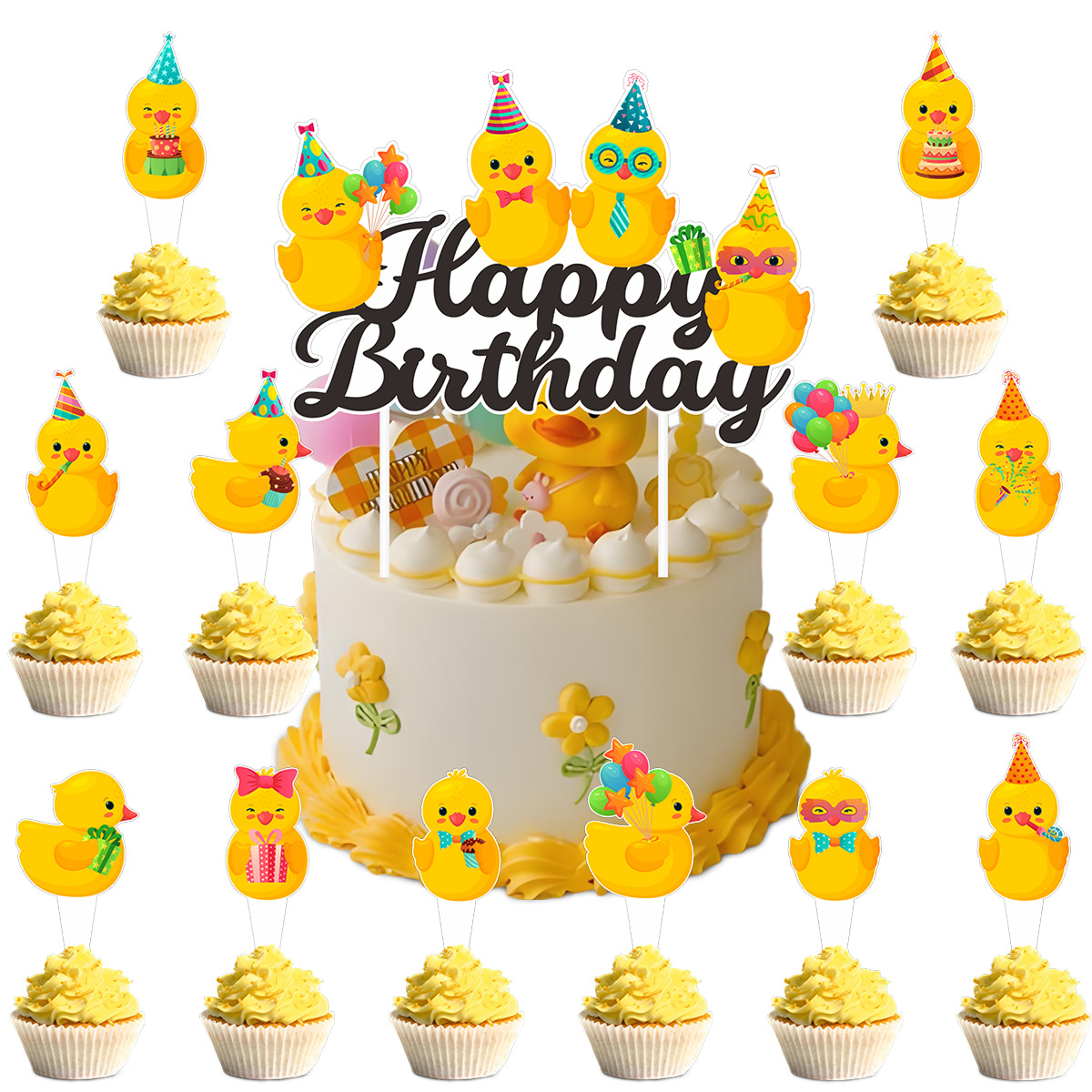 Cute Swim Duck Theme Happy Bir - Science Of Happiness ulasan dan harga