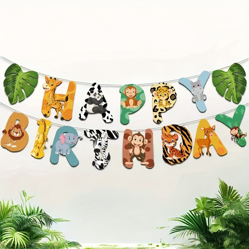 15pcs Jungle Safari Party Pape - Science Of Happiness ulasan dan harga