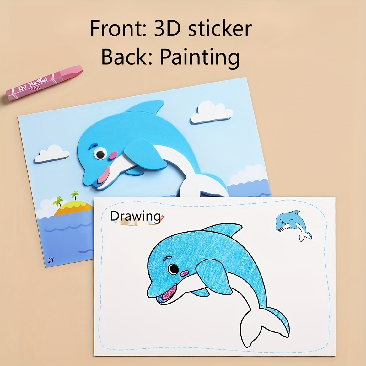 3D Stickers for Kids, Disposab - Science Project ulasan dan harga